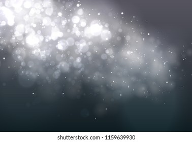 Soft bokeh dark abstract background. Festive Lights. vector illustration. eps 10