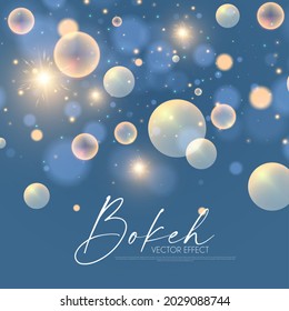 Soft bokeh. Elegant vector light effect. Fluid color and blur trendy screen design.