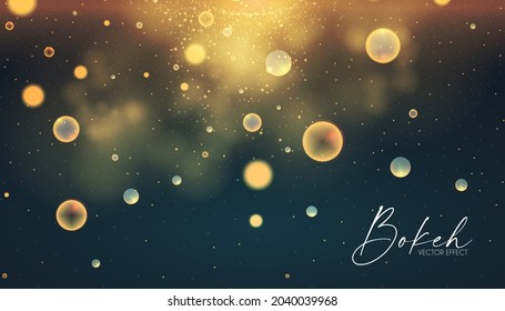 Soft bokeh. Elegant vector light effect. Fluid color and blur trendy screen design.