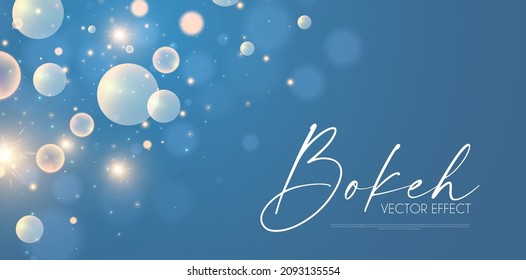 Soft bokeh. Elegant vector light effect. Fluid color and blur trendy screen design