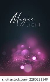 Soft bokeh. Elegant vector light effect. Fluid color and blur trendy screen design.
