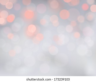 Soft bokeh lights background. Vector illustration