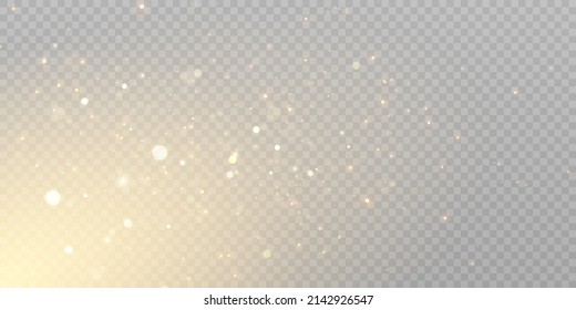 Soft bokeh and lights on a transparent background.Vector 10 eps