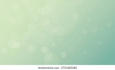 Bokeh suave en la ilustración gráfica de fondo verde claro borroso.