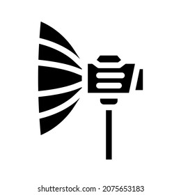 soft box electronic tool glyph icon vector. soft box electronic tool sign. isolated contour symbol black illustration