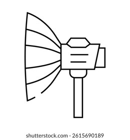 soft box electronic tool line icon vector. soft box electronic tool sign. isolated contour symbol black illustration