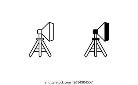 Soft Box icon design with white background stock illustration