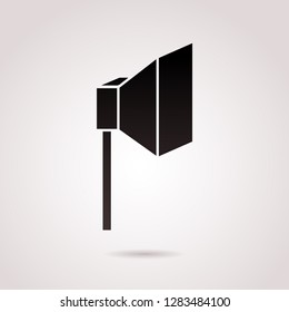 Soft box vector icon isolated on white background.