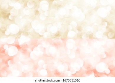 Soft Bright Abstract Bokeh Banners ,Soft Glow of the Sun , Defocused Lights, Vector Illustration