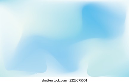 Tejido suave azul brillante blanco suave. Malla gradiente líquida suave del cielo fluido borrosa del agua. Fondo del degradado del gradiente de color de color nublado claro. Fondo de escritorio vibrante del océano de verano de la curva del cielo.