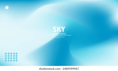 Soft and bright sky blue abstract combination background. Minimalist pastel color design.