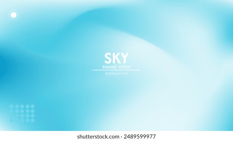 Soft and bright sky blue abstract combination background. Minimalist pastel color design.