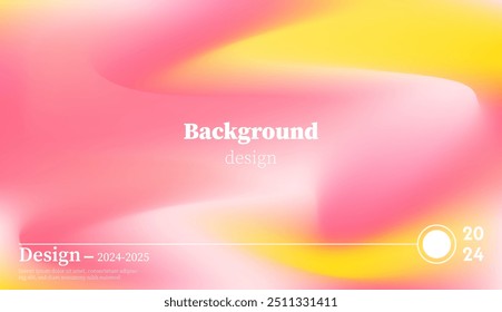 Fundo de combinação abstrato rosa gradiente amarelo suave e brilhante. Design minimalista de cores pastel.
