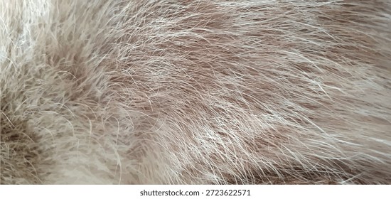 Textura de pele de gato marrom macio. Textura natural da pele de gato. Textura de um casaco de pele marrom. Lã de caot listrada. Peles naturais de animais. Moda e design, design de interiores.
