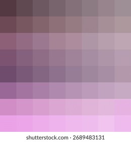 Paleta marrom suave. Exibição de gradiente quadrado. Cor Pastel Sombras vetoriais. Tons roxos claros. EPS 10.
