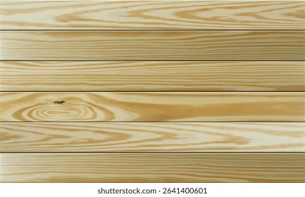 Soft brown wood plank background texture vector illustration.