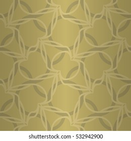 Soft brown, yellow beige geometric seamless pattern background in roman style. Smooth tessellated repeatable backdrop. Bright, contrast design for web, curtain, ads or other purpose.