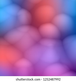 Soft bubbles abstract vector cover template. Blurred foam, smooth bokeh effect. Fluid bubble shapes vector background for scientific brochure cover page layout design. Molecular soft gradient texture.