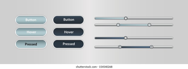 soft buttons sliders
