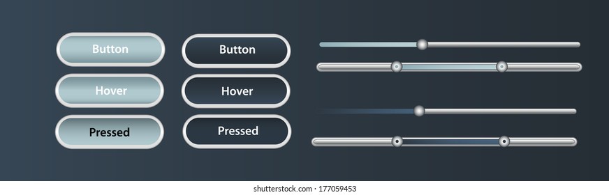 soft buttons sliders