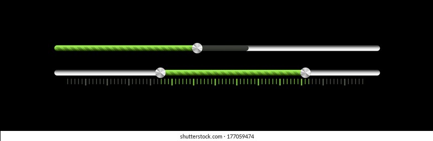 soft buttons sliders
