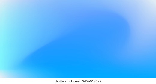 Soft and Calm Blue Abstract Background. Azure and white gradient artwork. Flowing blue colors with soft mix of white. Vector Illustration. EPS 10.