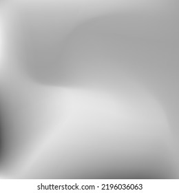 Soft Calm Monochromatic Light Background. Curve Metallic Dynamic Sky Blurred Gradient Backdrop. Wavy Liquid Water Dark Smooth Surface. Grey Silver Aluminium Fluid Light Swirl Gradient Mesh.