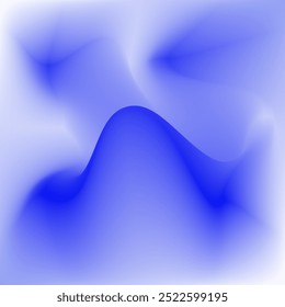 Soft Cerulean Vector Wallpaper Background Depths of Azure Waves and Evening Rain Clouds in the Deep Sea