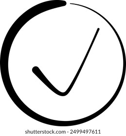 Soft check mark, postive choose, success