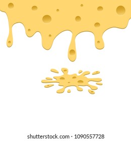 Soft cheese. This creativity will bring success in your business project. Vector illustration.