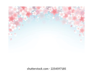 Soft cherry blossom frame design