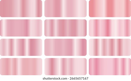 Soft cherry blossom gradient collection with pastel pinks and airy whites, inspired by spring blooms for romantic designs, nature branding, and elegant digital visuals.