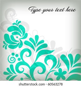 Soft classic floral background