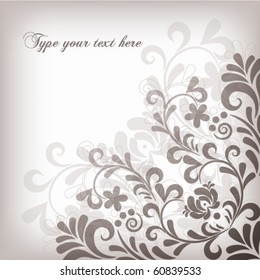 Soft classic floral background