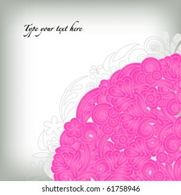 Soft classic floral background