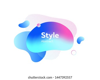 Soft cloud-shaped elements with line hatching. Vector illustration. Can be used for advertising, marketing, presentation