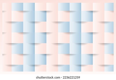 soft color 3d paper style  design