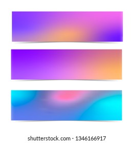 Soft Color Abstract Gradients Blurred Vector Stock Vector (Royalty Free ...