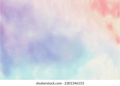 Soft color abstract watercolor background