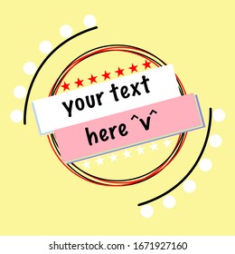 A soft color background  with banners which you can put your message instead.