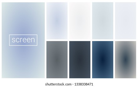 Soft color background design. Cool Gradient set for greeting card, flyer, invitation, poster, brochure, banner calendar - Vector