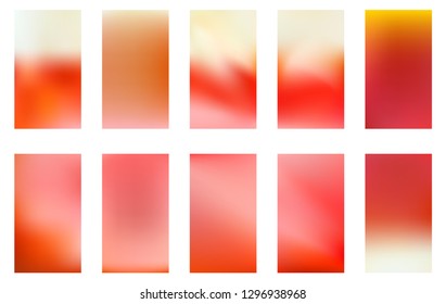 Soft color background design. Creative Gradient set for greeting card, flyer, invitation, poster, brochure, banner calendar