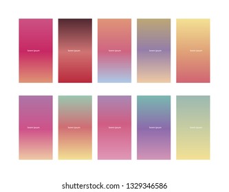 Soft color background design. Creative Gradient set for greeting card, flyer, invitation, poster, brochure, banner calendar