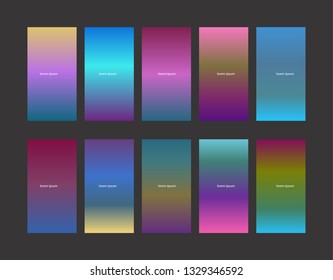 Soft color background design. Creative Gradient set for greeting card, flyer, invitation, poster, brochure, banner calendar