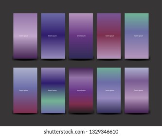 Soft color background design. Creative Gradient set for greeting card, flyer, invitation, poster, brochure, banner calendar