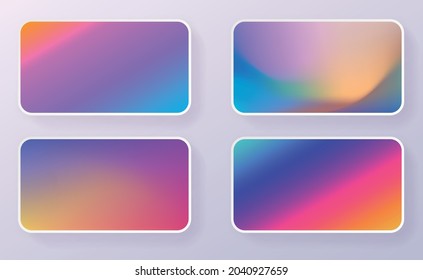 Soft color background design. Creative Gradient set for greeting card, flyer, invitation, poster, brochure, banner calendar