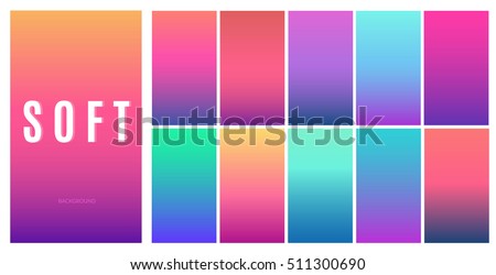 Soft color background design. Creative Gradient set for greeting card, flyer, invitation, poster, brochure, banner calendar