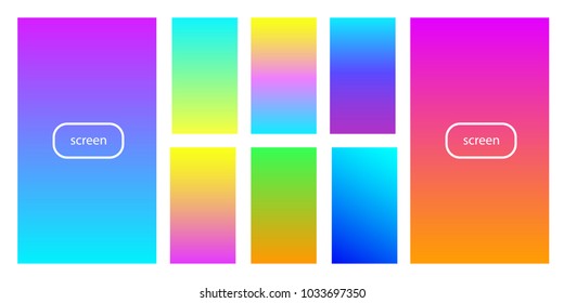 Soft color background. Soft color gradients. Modern screen vector design for mobile app.