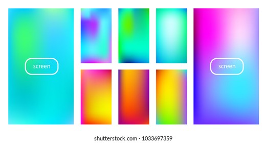 Soft color background. Soft color gradients. Modern screen vector design for mobile app.