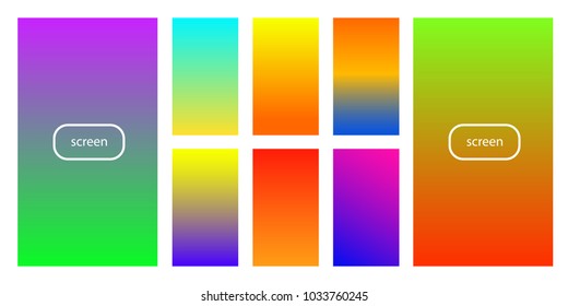 Soft color background. Soft color gradients. Modern screen vector design for mobile app.